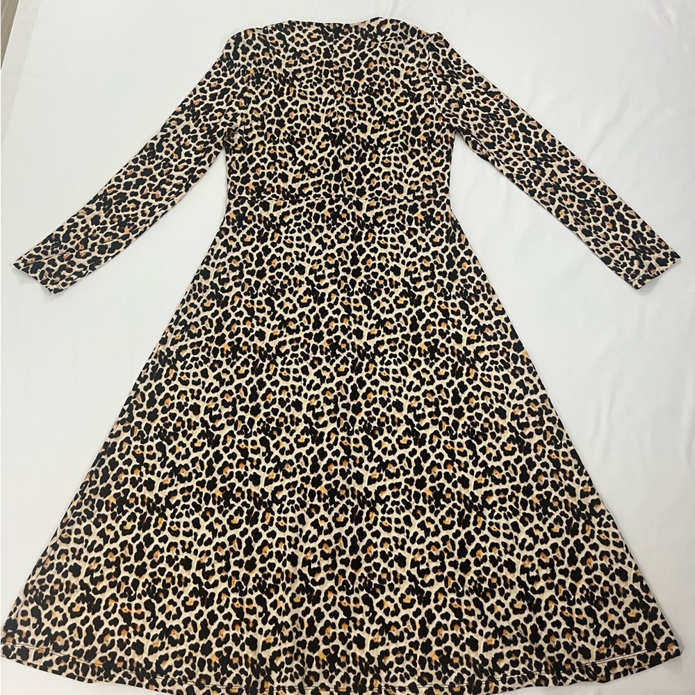 Zara leopard long dress